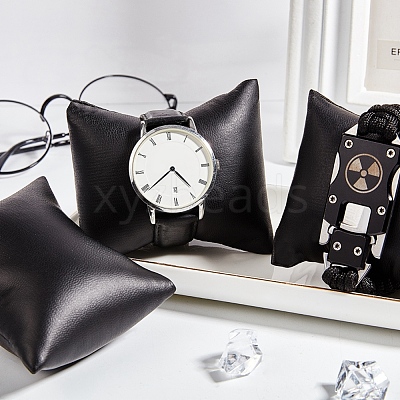 Imitation Leather Bracelet/Watch Pillow Jewelry Displays BDIS-WH0003-02-1