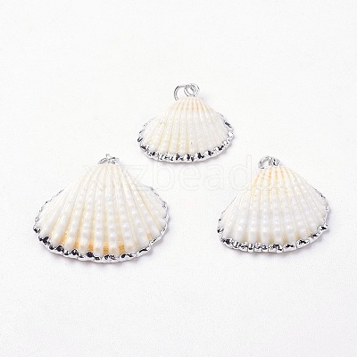 Electroplate Shell Pendants BSHE-L036-05-1