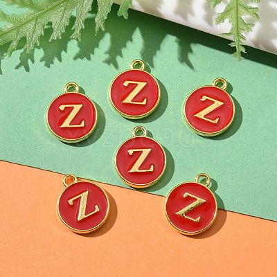 Golden Plated Alloy Enamel Charms ENAM-S118-03Z-1