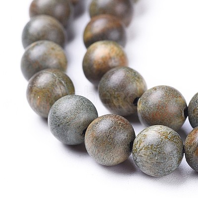 Natural Sandalwood Beads Strands X-WOOD-F008-02-C-1