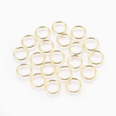 Brass Open Jump Rings KK-J0CPE-12mm-G-FF-1