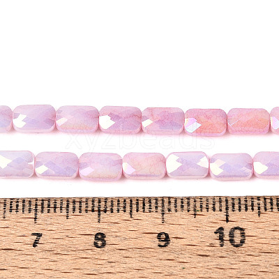 Anti-Tarnish Electroplate Glass Beads Strands GLAA-T025-29G-1