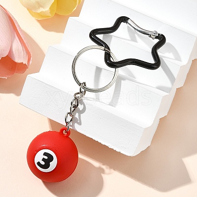 PVC Keychain HJEW-YW00041-03-1