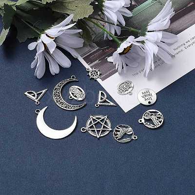 Tibetan Style Alloy Pendants TIBEP-MSMC003-AS-1