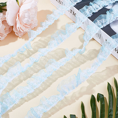 12.5 Yards Double Layers Polyester Lace Trim OCOR-GF0003-11B-1