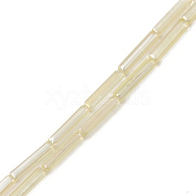 Electroplate Glass Beads Strands EGLA-L044-I-1