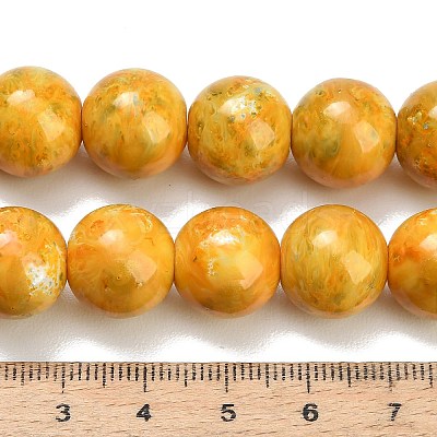 Baking Paint Glass Beads Strands GL-CBA8F4B-02A-1
