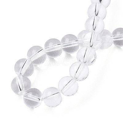 Transparent Glass Beads Strands GLAA-T032-T10mm-13-1