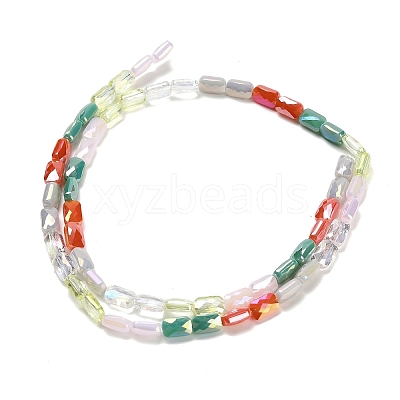 Electroplate Glass Beads Strands EGLA-P068-01A-08-1