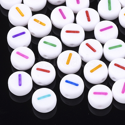 Initial Acrylic Beads OACR-E001-20I-1
