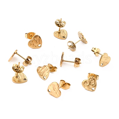 Ion Plating(IP) 304 Stainless Steel Stud Earring Findings STAS-I183-05A-G-1