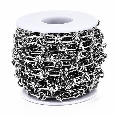 Tarnish Resistant 304 Stainless Steel Link Chains CHS-S008-005P-1
