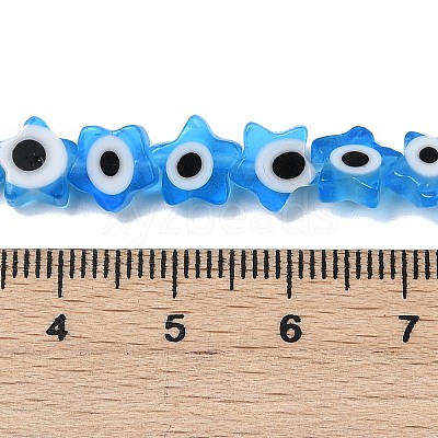 Handmade Evil Eye Lampwork Beads Strands LAMP-G166-02D-1