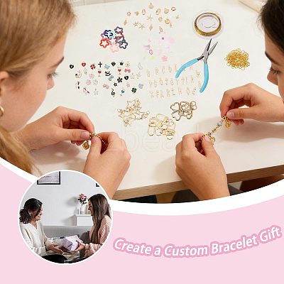 1 Bags DIY Keychain Kit DIY-GL0007-18-1