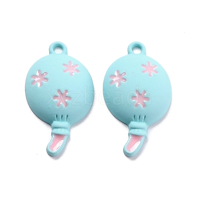 Spray Painted Alloy Enamel Pendant PALLOY-Z014-04-1