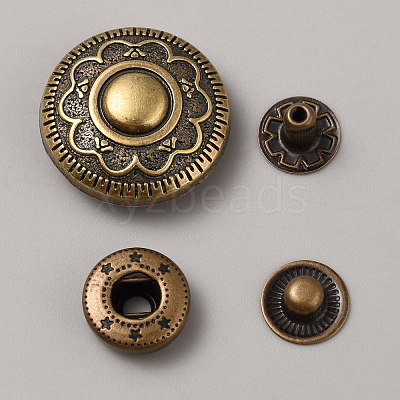 Alloy Snap Button FIND-WH0421-74Q-1