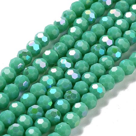 Opaque Glass Beads Strands EGLA-A035-P6mm-L13-1