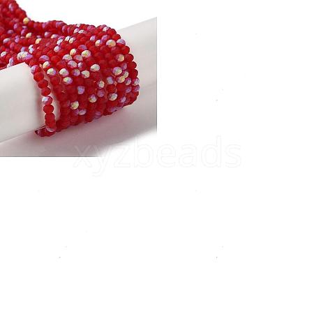 Imitation Jade Glass Beads Strands EGLA-YW0003-19A-06-1