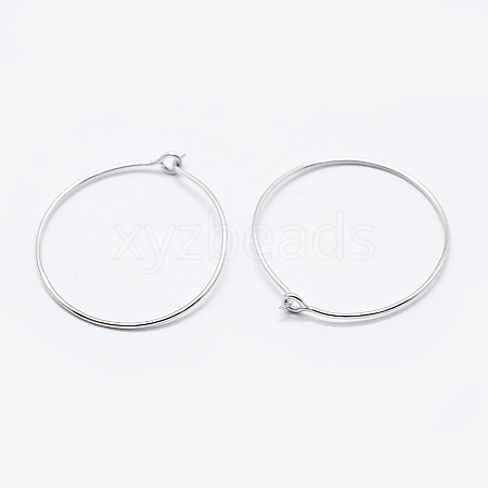 925 Sterling Silver Earring Hoop STER-K167-066S-1