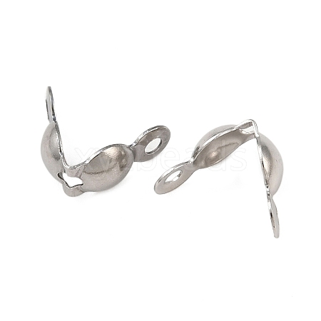 Tarnish Resistant Stainless Steel Bead Tips X-STAS-R061-01-1