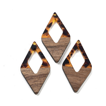 Walnut Wood with Resin Pendants FIND-Z050-01A-1