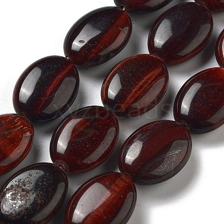 Natural Red Tiger Eye Beads Strands G-P528-M15-01-1