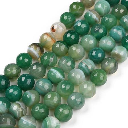 Natural Agate Beads Strands G-H1593-6mm-4-1