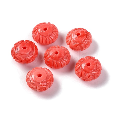 Synthetic Shell Dyed Beads SHEL-C007-03-1