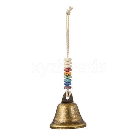 Iron Witch Bells for Door Knob Protection HJEW-JM02187-1