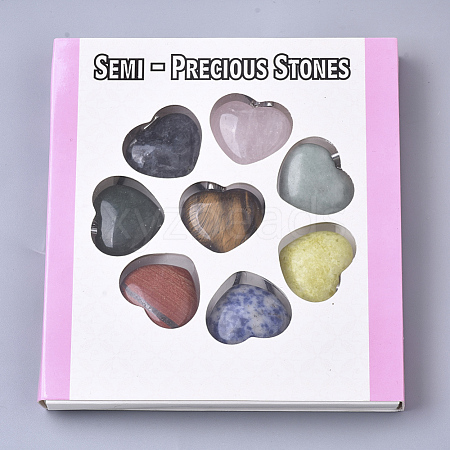 Natural Mixed Stone Pendants G-R461-27-B-1