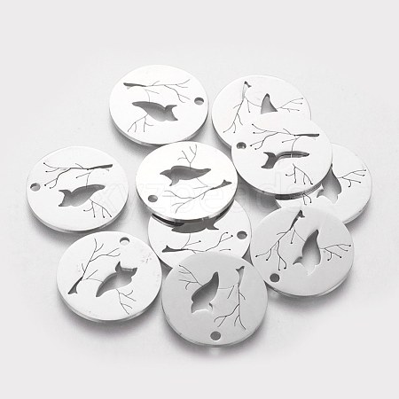 Non-Tarnish 201 Stainless Steel Pendants STAS-Q201-T400-1