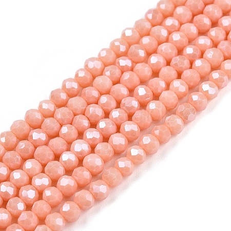 Electroplate Glass Beads Strands EGLA-A044-P2mm-A33-1