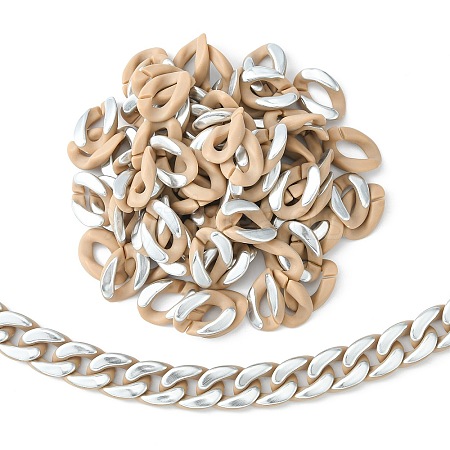 100Pcs Acrylic Linking Rings SACR-CJ0001-35S-1