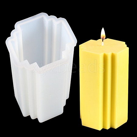 Cuboid Scented Candle Silicone Molds DIY-K047-11-1