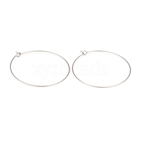 316L Surgical Stainless Steel Hoop Earring Findings STAS-G229-07P-06-1