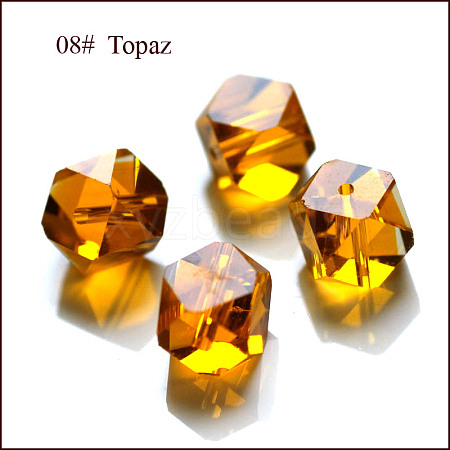 Imitation Austrian Crystal Beads SWAR-F084-4x4mm-08-1