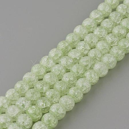 Synthetic Crackle Quartz Beads Strands GLAA-S134-8mm-08-1