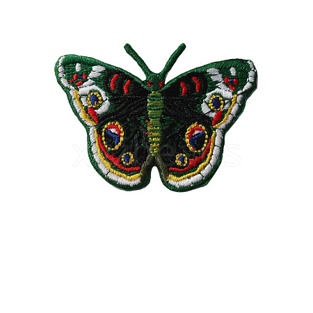 Butterfly Shape Computerized Embroidery Cloth Iron on/Sew on Patches WG94800-03-1