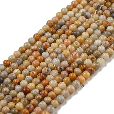 Natural Crazy Lace Agate Bead Strands G-A130-2mm-K10-1