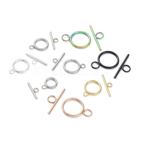 Stainless Steel Toggle Clasps STAS-XCP0001-40-1