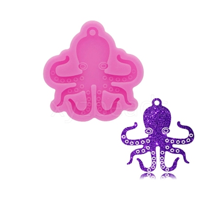 Octopus Pendant Silicone Molds X-DIY-F104-01-1