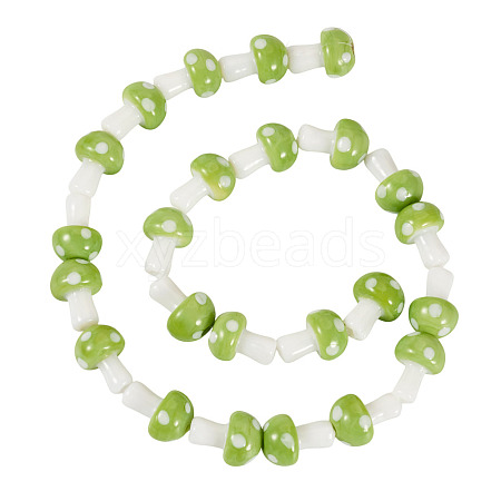 1Strand Handmade Lampwork Beads Strands LAMP-TA0001-84J-1