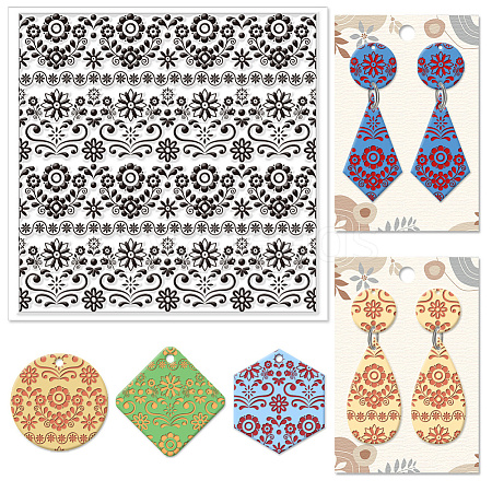 Silicone Clay Texture Mat AJEW-WH0447-074-1