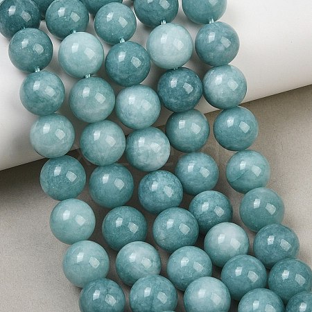 Natural Dyed White Jade Beads Strands GG-CBAEB22-B01-12mm-04-1
