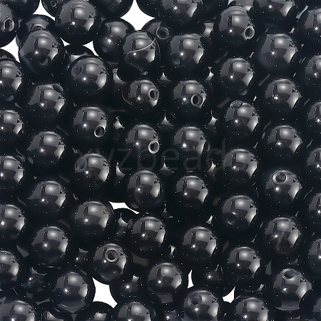120Pcs Natural Black Onyx Beads G-PA0001-06B-1