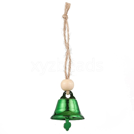 Iron Bell Pendant Decoration HJEW-JM02489-02-1