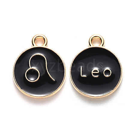 Alloy Enamel Pendants LS-X-ENAM-S124-01B-08G-1