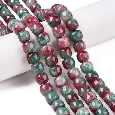 Dyed Natural White Jade Beads Strands G-T138-D05-1