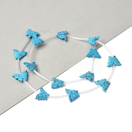 Dyed Synthetic Turquoise Beads Strands G-B136-A04-1