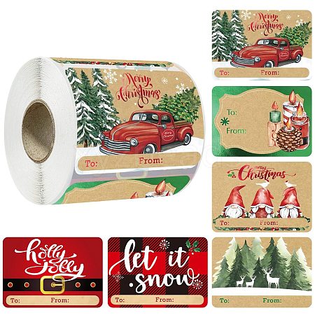 Christmas Theme Cartoon Paper Stickers STIC-P013-06C-1